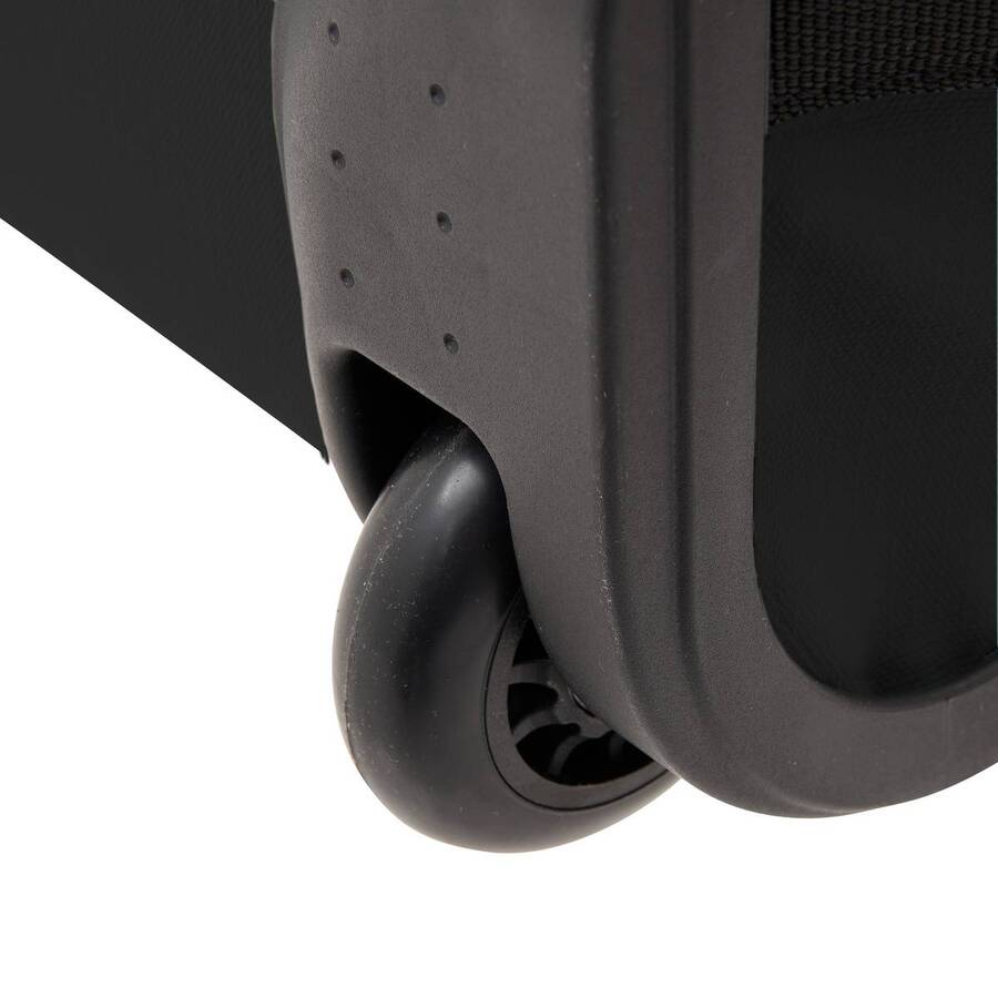 Set de 3 valises souples, 2 roues, fermeture tsa, noir