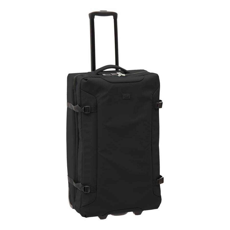 Set de 3 valises souples, 2 roues, fermeture tsa, noir