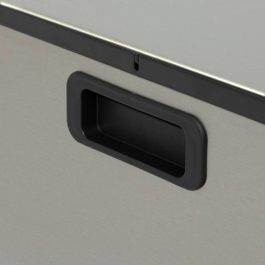 Poubelle 54l, argent Delta