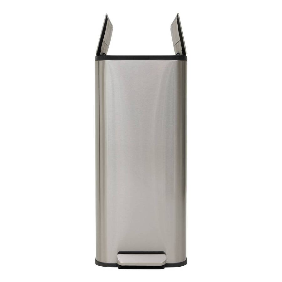 Poubelle 54l, argent Delta