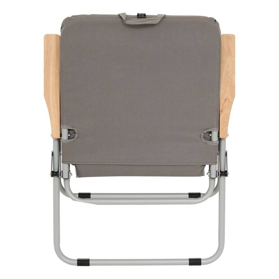 Fauteuil de camping pliant, gris anthracite