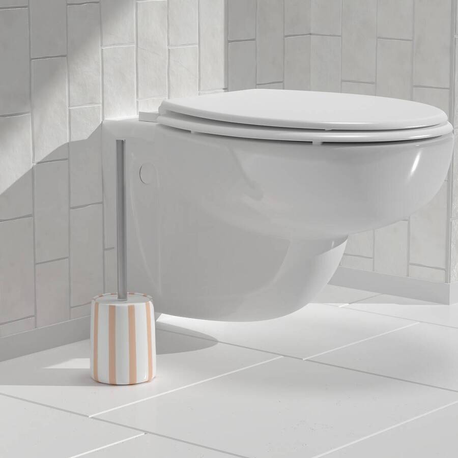 Brosse wc, rose Strio
