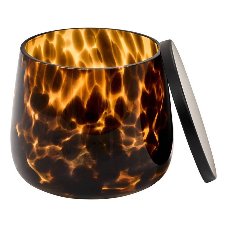 Pot à cotons, marron Dotty
