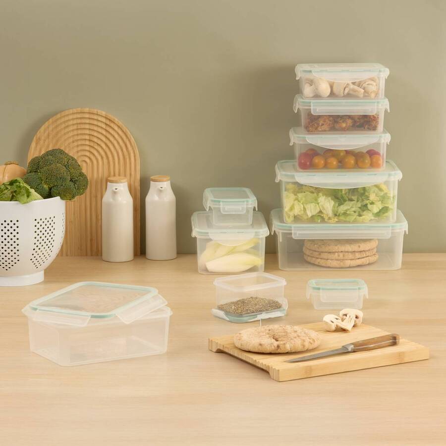 Boîte de conservation 0,9 l Clipeat plastique