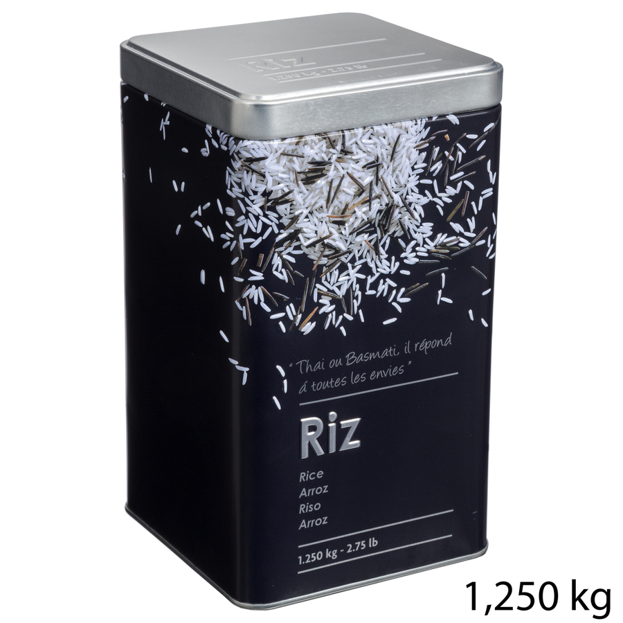 Lot de 2 boîtes de conservation, 0,5/1,2kg Black edition