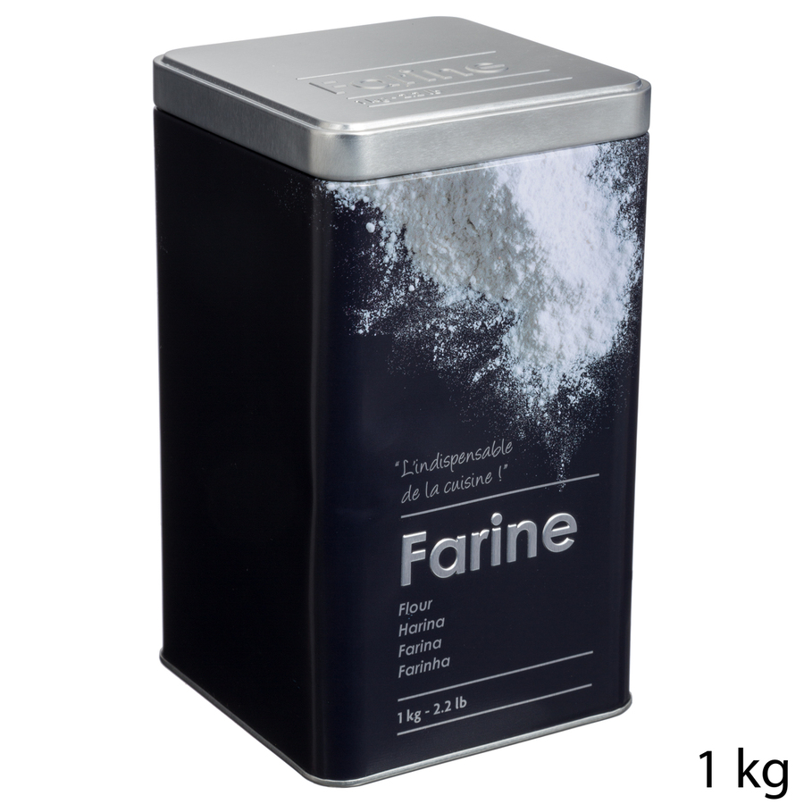 Lot de 2 boîtes de conservation, 1/1,5kg Black edition