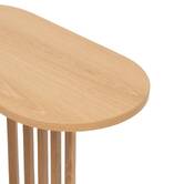 Bout de canapé ovale, beige Slat
