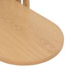 Bout de canapé ovale, beige Slat