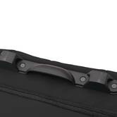 Set de 3 valises souples, 2 roues, fermeture tsa, noir
