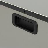Poubelle 54l, argent Delta