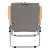 Fauteuil de camping pliant, gris anthracite