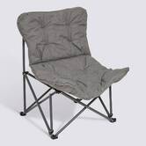 Fauteuil de camping pliant, gris