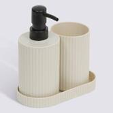 Accessoires de salle de bain 300 ml, beige