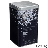 Lot de 2 boîtes de conservation, 0,5/1,2kg Black edition