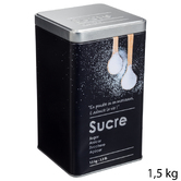 Lot de 2 boîtes de conservation, 1/1,5kg Black edition