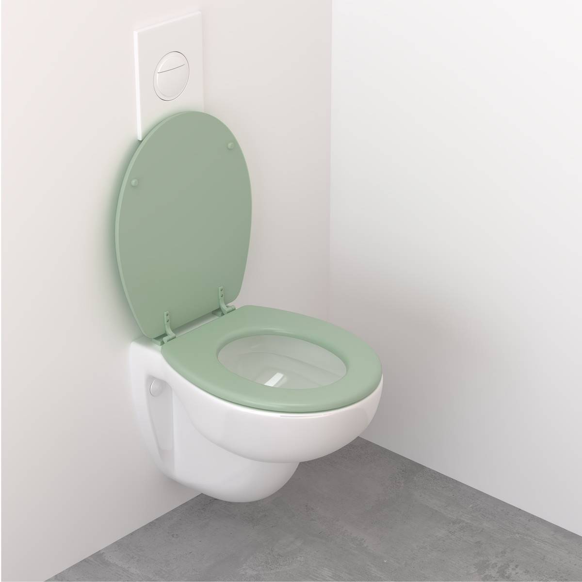 Abattant wc, vert céladon