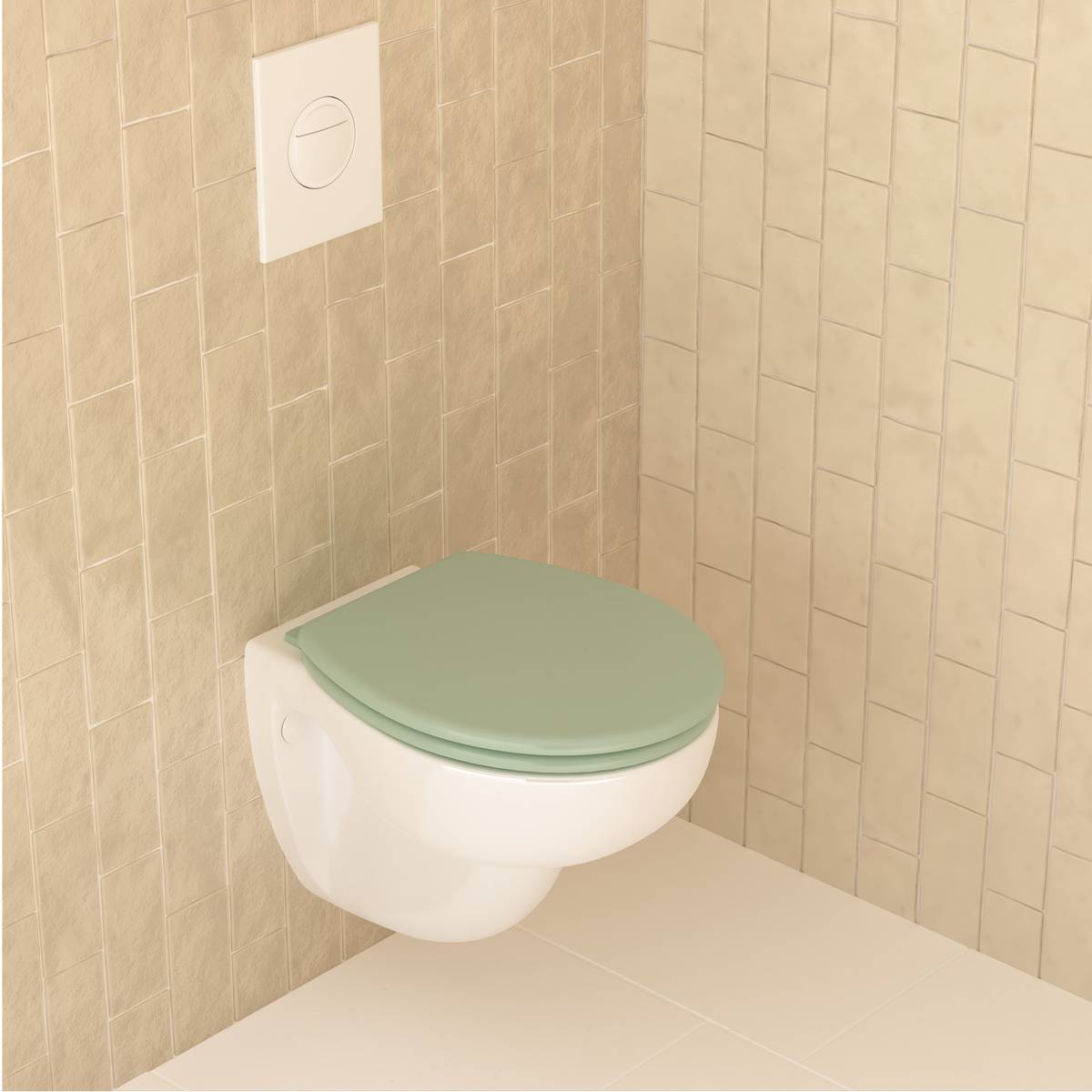 Abattant wc, vert céladon
