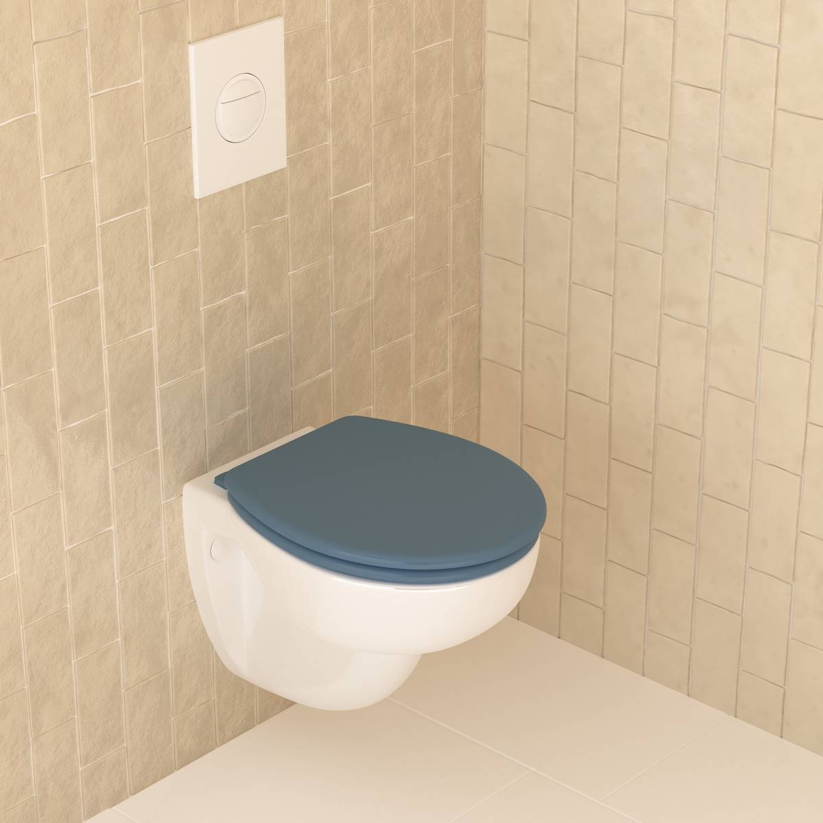 Abattant wc, bleu