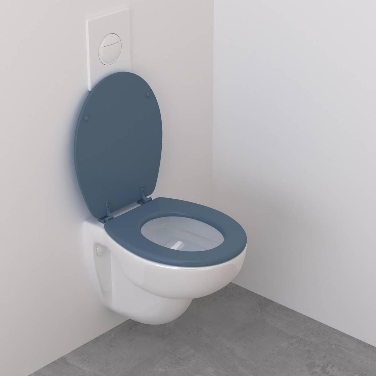 Abattant wc, bleu