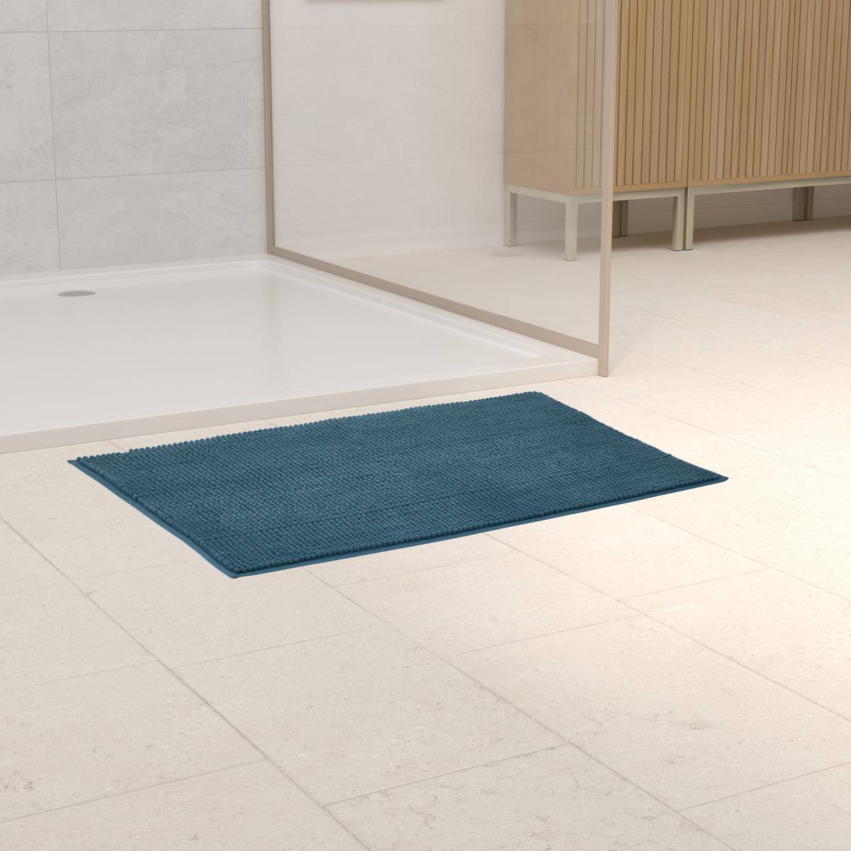 Tapis, 80x50 cm, bleu Colorama