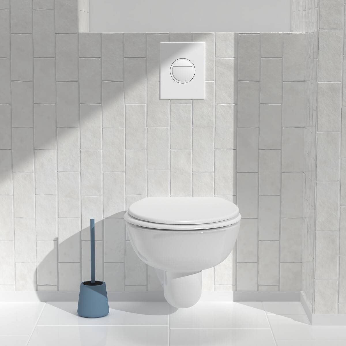Brosse wc, d.11,5 cm, bleu
