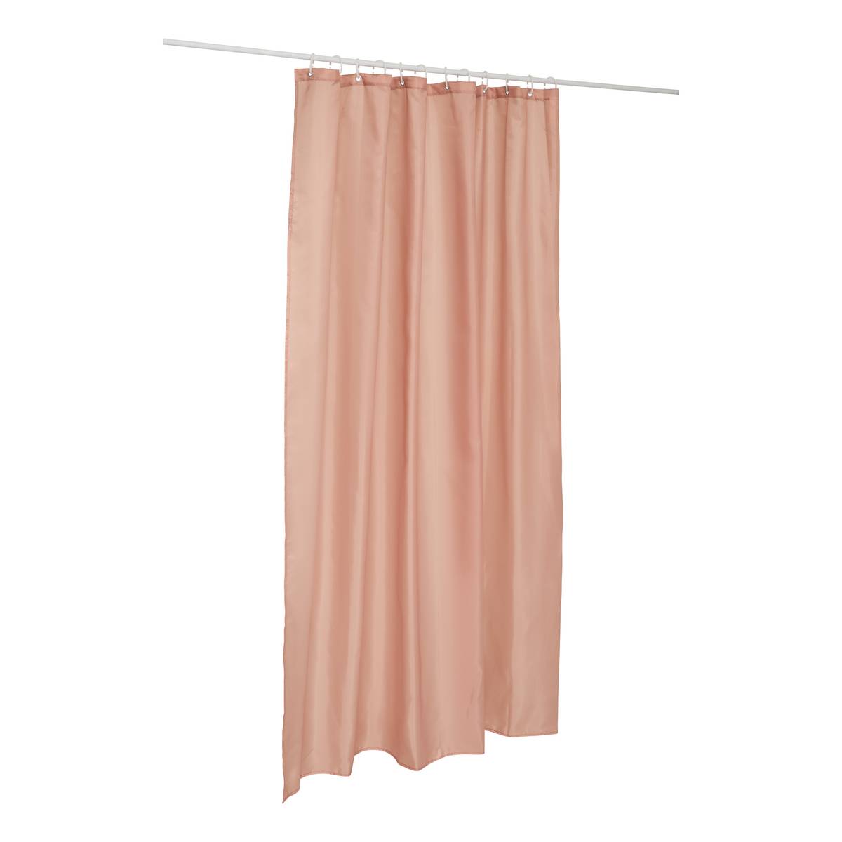 Rideau de douche, 180x200 cm, rose blush