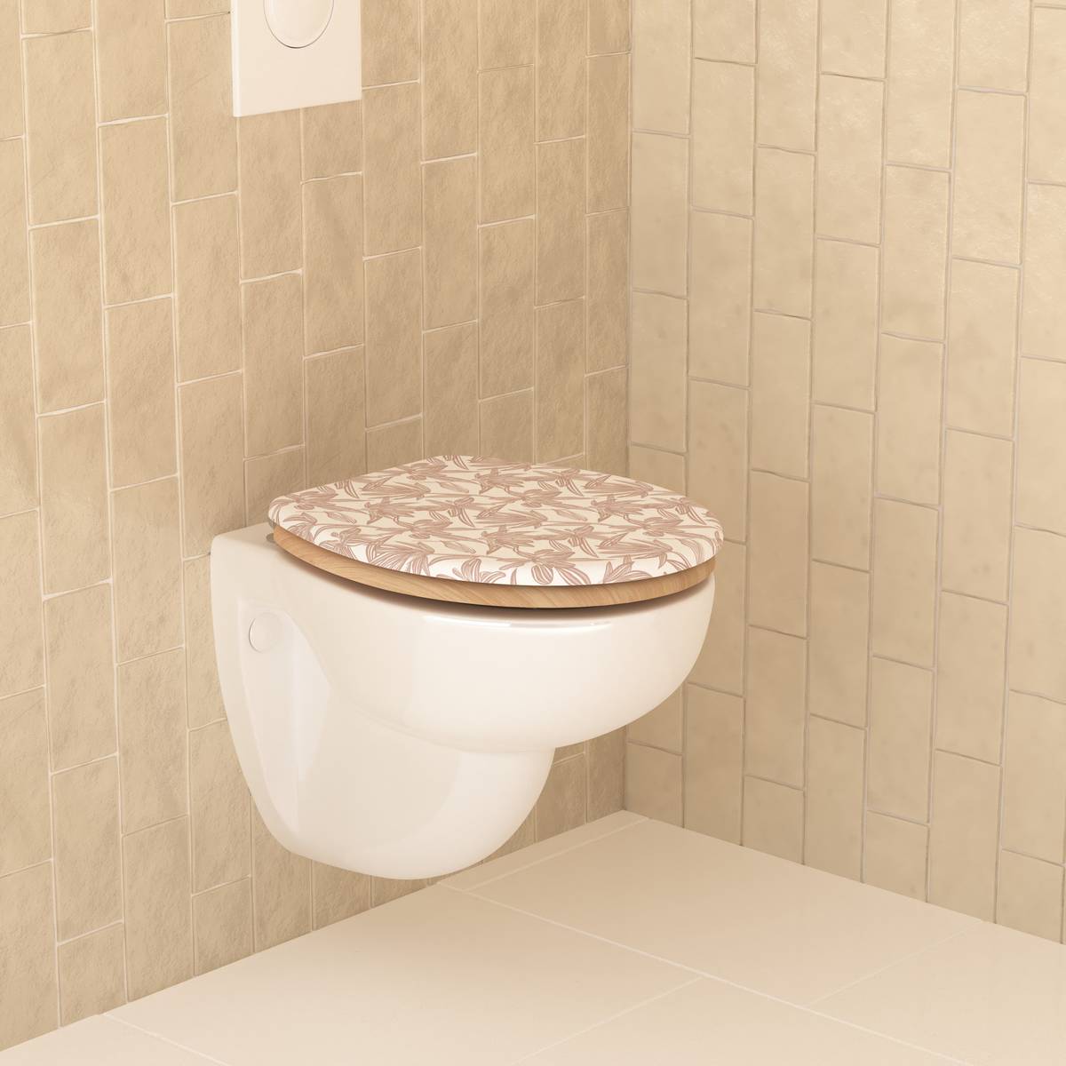 Abattant wc, rose Bloom