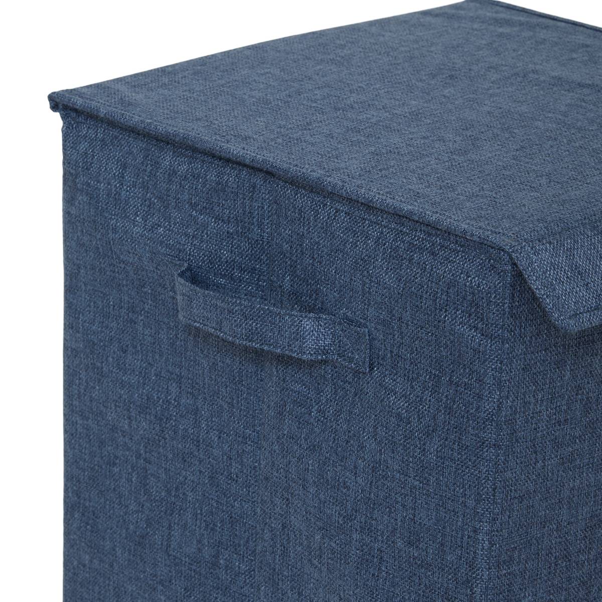 Corbeille à linge, 74l, bleu