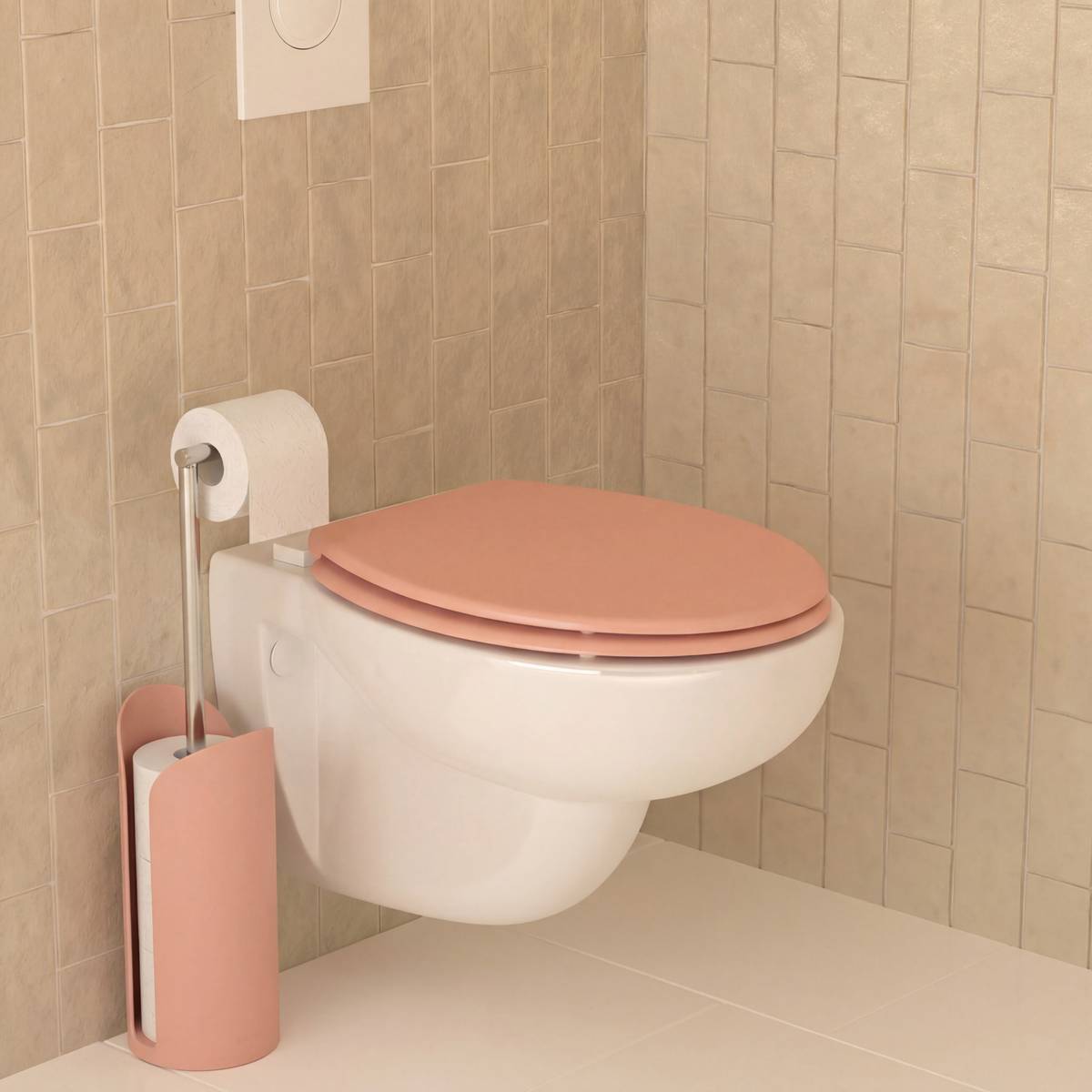 Dérouleur avec réservoir, h.60 cm, rose blush Colorama
