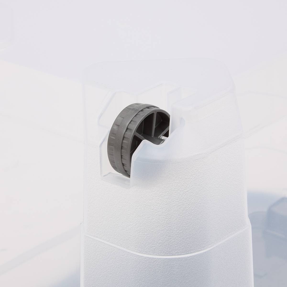 Boîte à roulettes, 60l, transparent Block'it