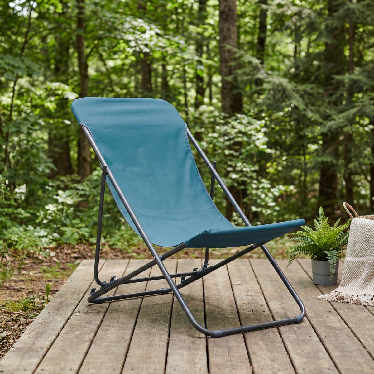 Chilienne, 75x56 cm, bleu pétrole 