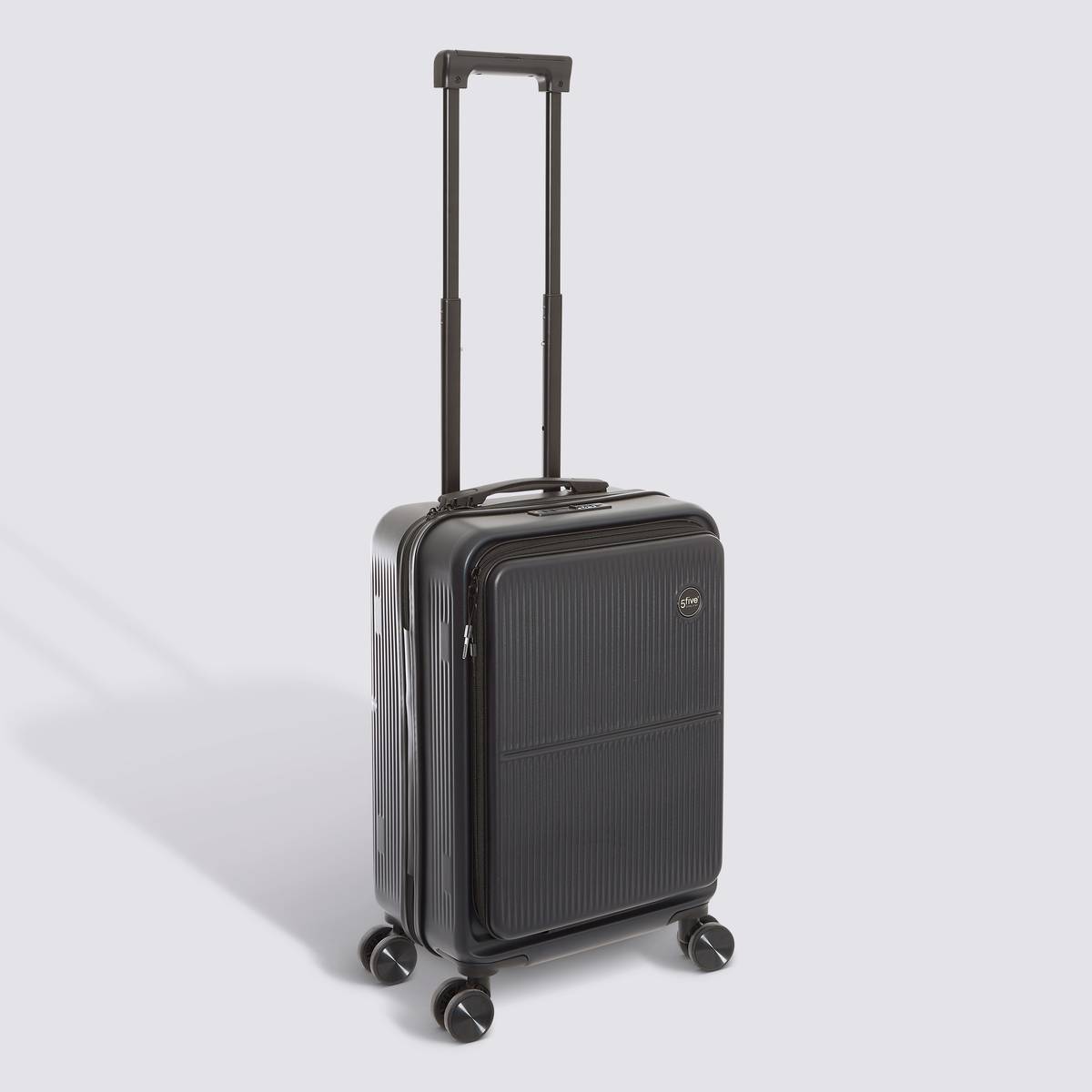 Valise 8 roues, ouverture frontale, 40l, noir