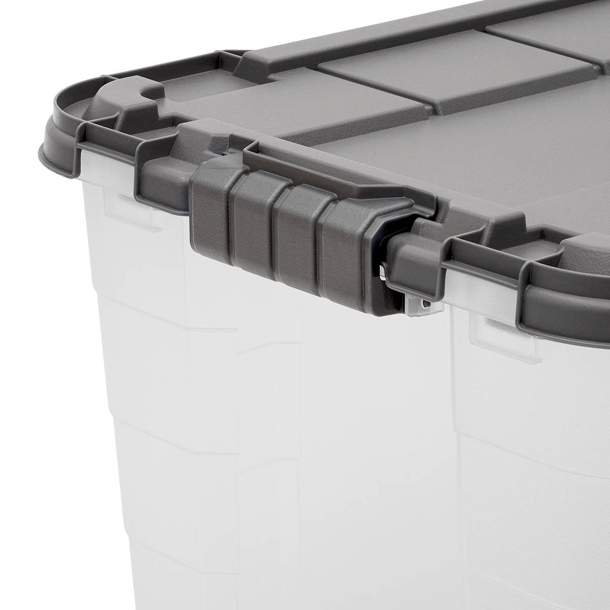 Boîte à roulettes, 80l, transparent Block'it