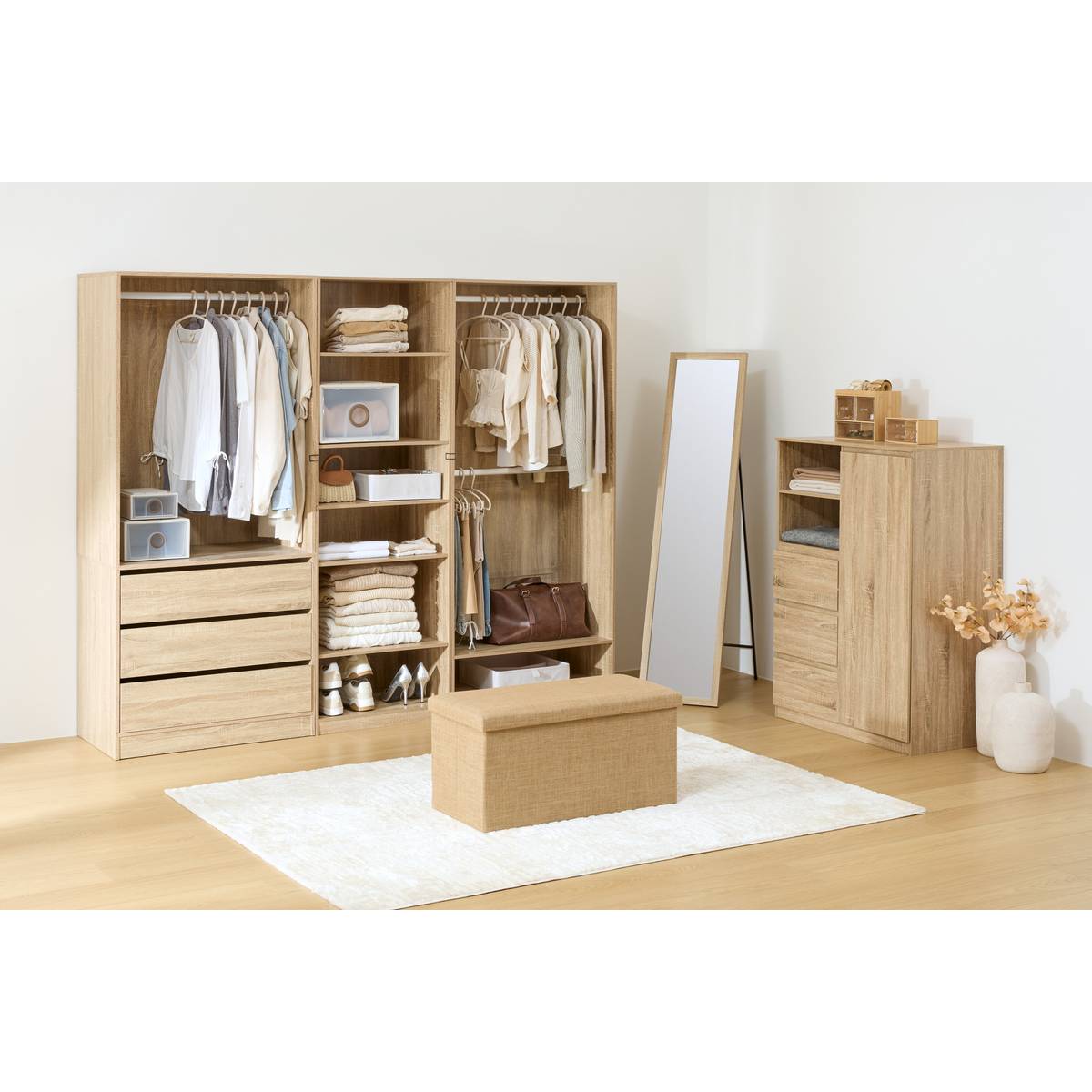Penderie, h.180 cm, beige Dolo