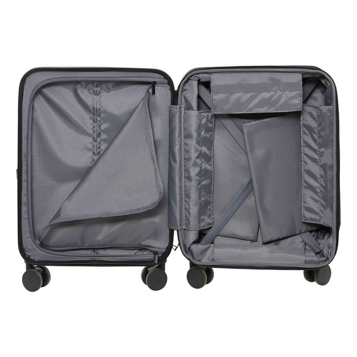 Valise cabine pliable 8 roues, 40l, noir