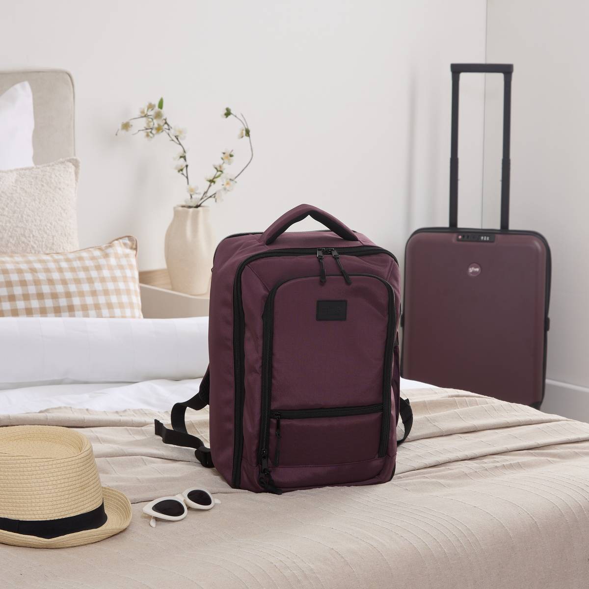 Sac à dos cabine, 18l, violet