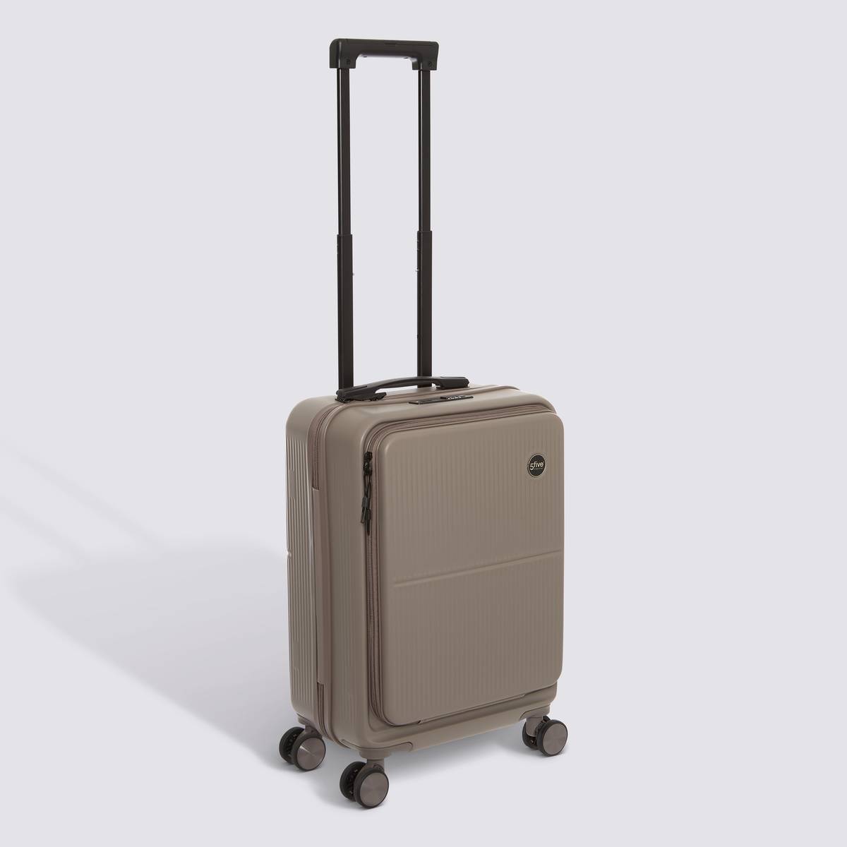 Valise 4 roues, ouverture frontale, 40l, gris