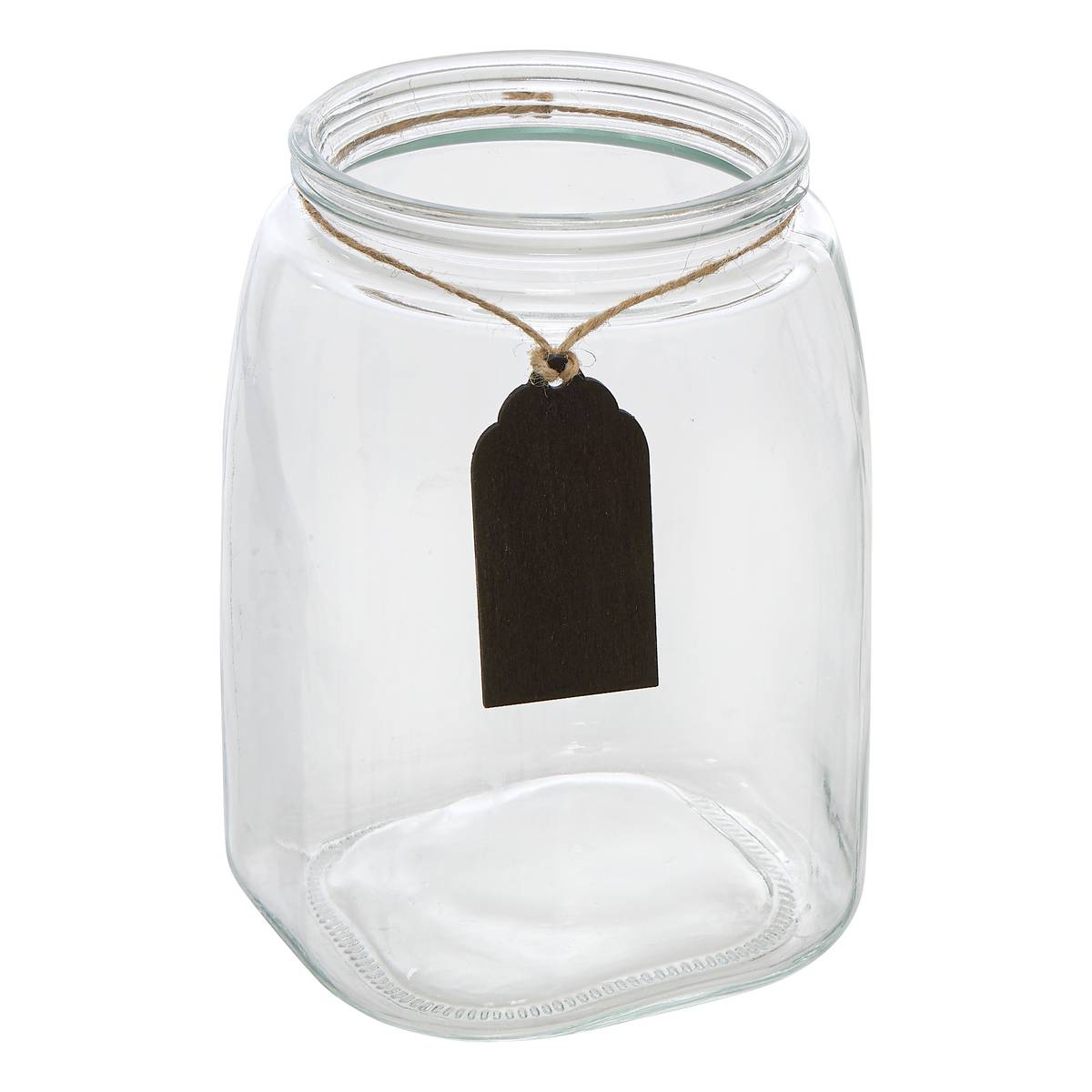 Bonbonnière en verre avec ardoise, 2l, transparent Bonby