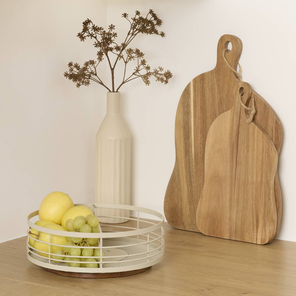 Plateau tournant, d.27,9 cm, argile