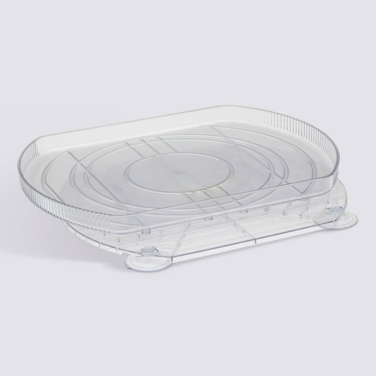 Organiseur pivotant, 39x29 cm, transparent Smart fridge