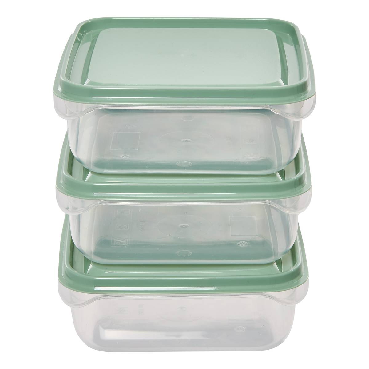 Lot de 12 boîtes de conservation, 0,19/0,35/0,6/2,1l, transparent Essentiels
