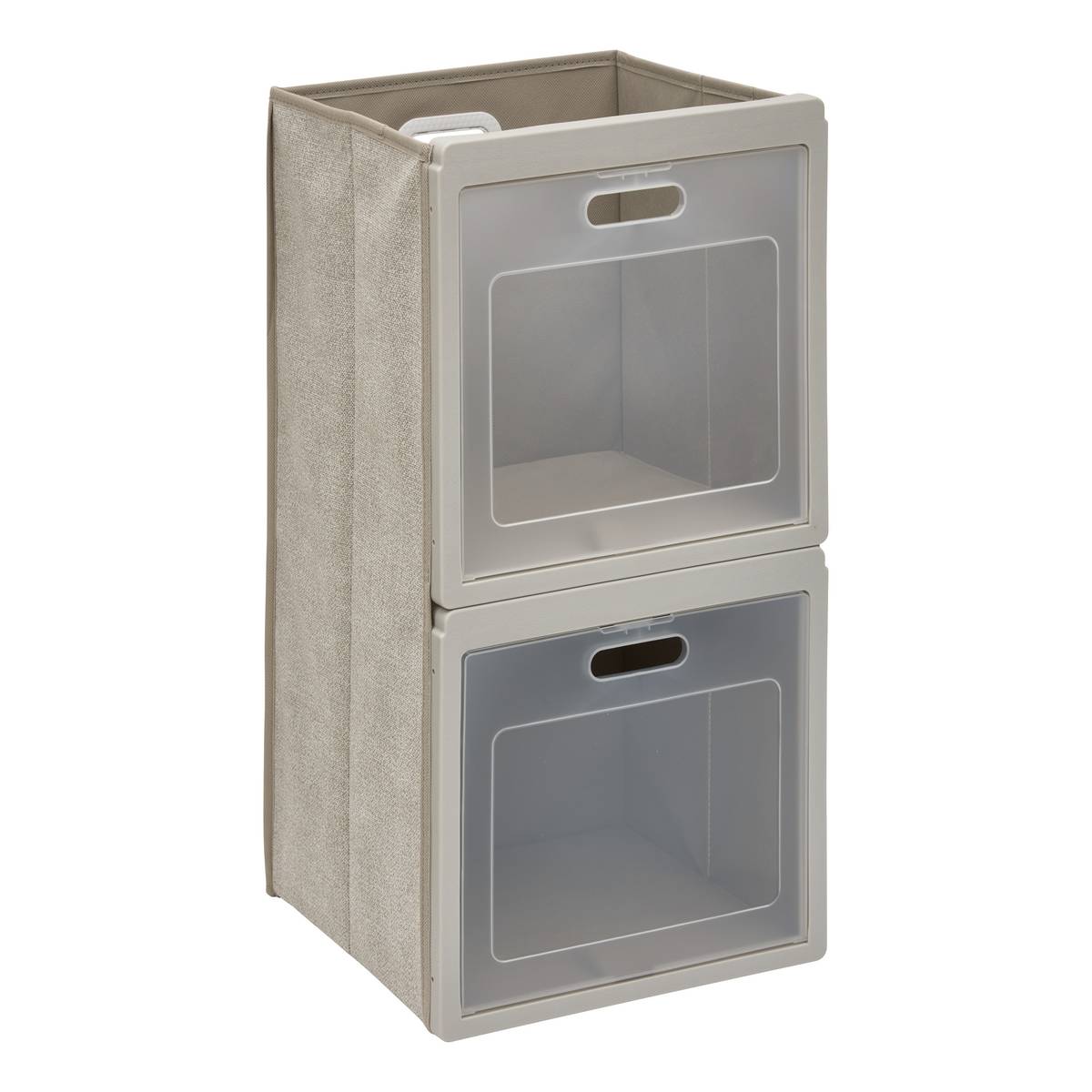 Rangement 2 cases, 30,5x60,5 cm, beige Cube'n door