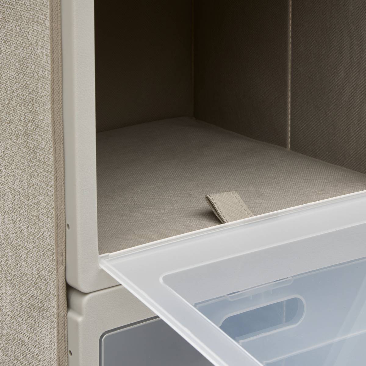 Rangement 2 cases, 30,5x60,5 cm, beige Cube'n door
