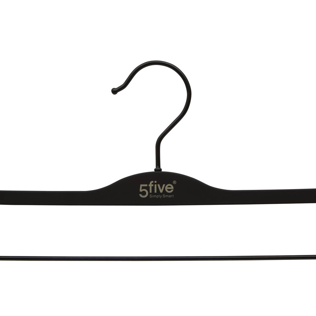Lot de 2 cintres à pinces, l.37,5 cm, noir Hang'clip