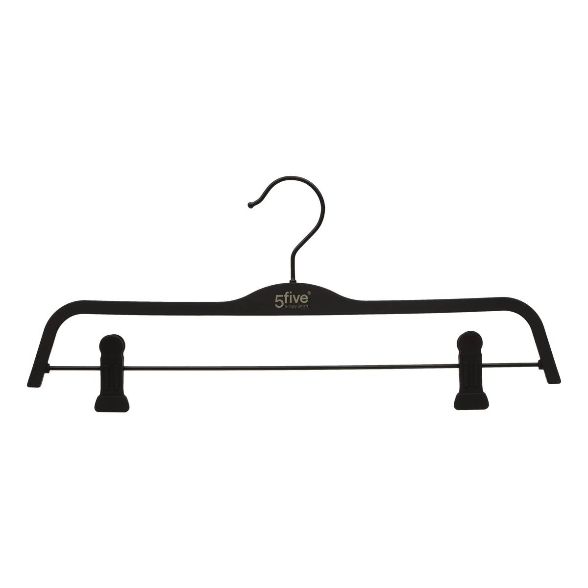 Lot de 2 cintres à pinces, l.37,5 cm, noir Hang'clip