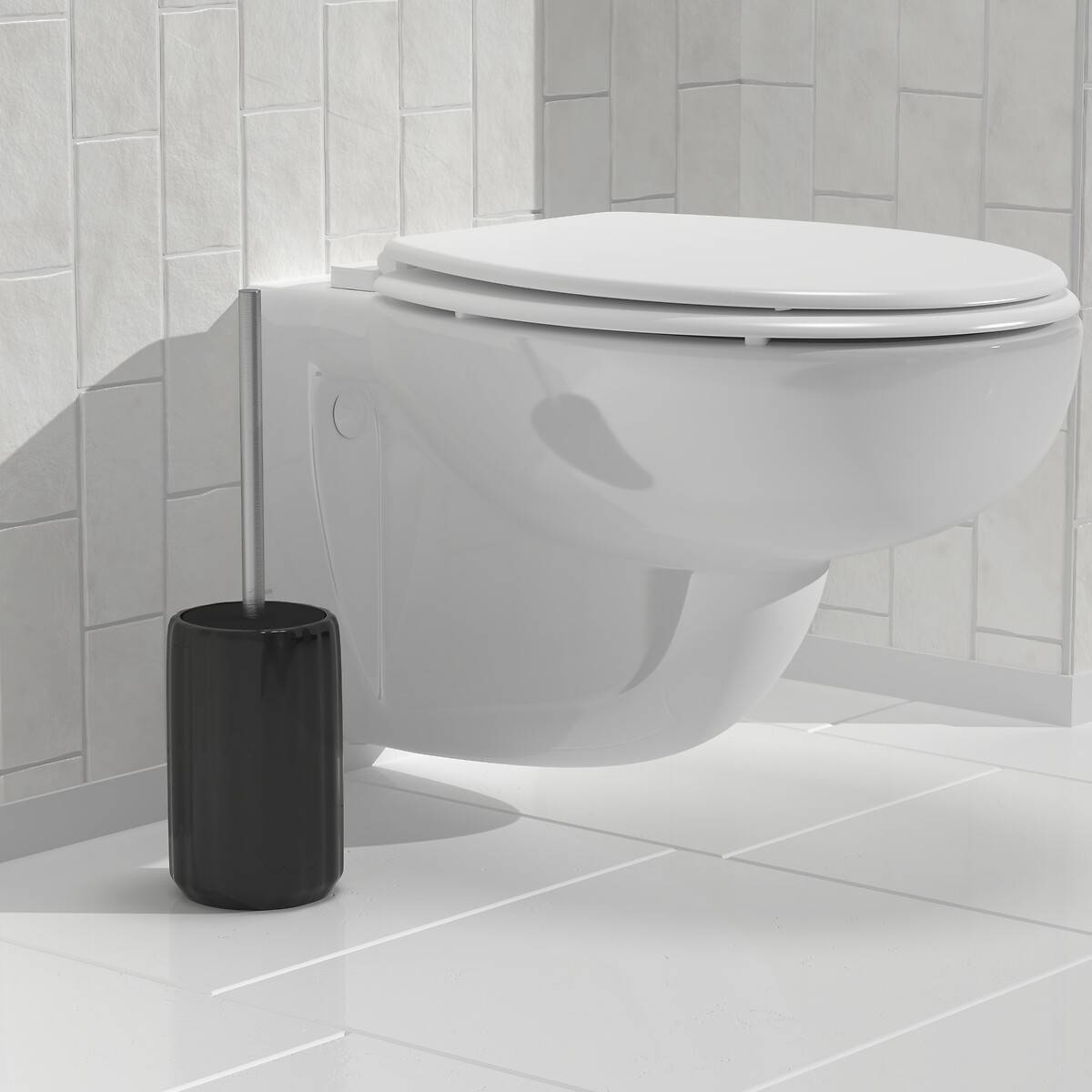 Brosse wc, h.40 cm, noir Colorama
