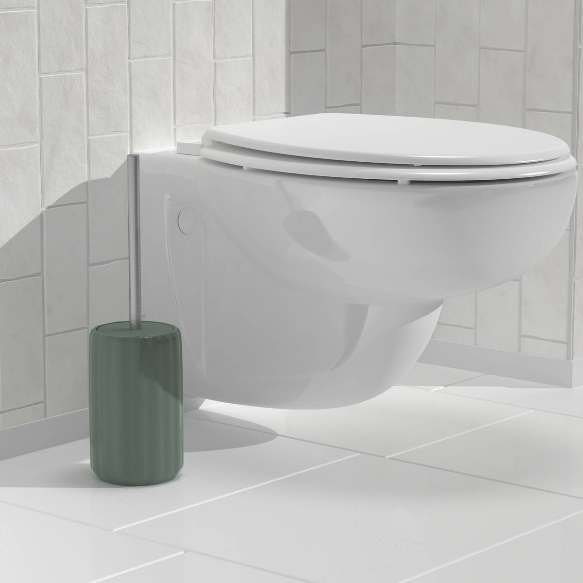 Brosse wc, h.40 cm, vert céladon Colorama