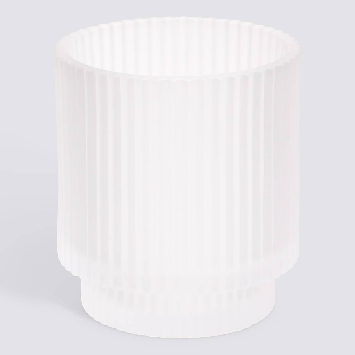 Porte-brosse à dents, d.8 x h.9 cm, blanc Solis