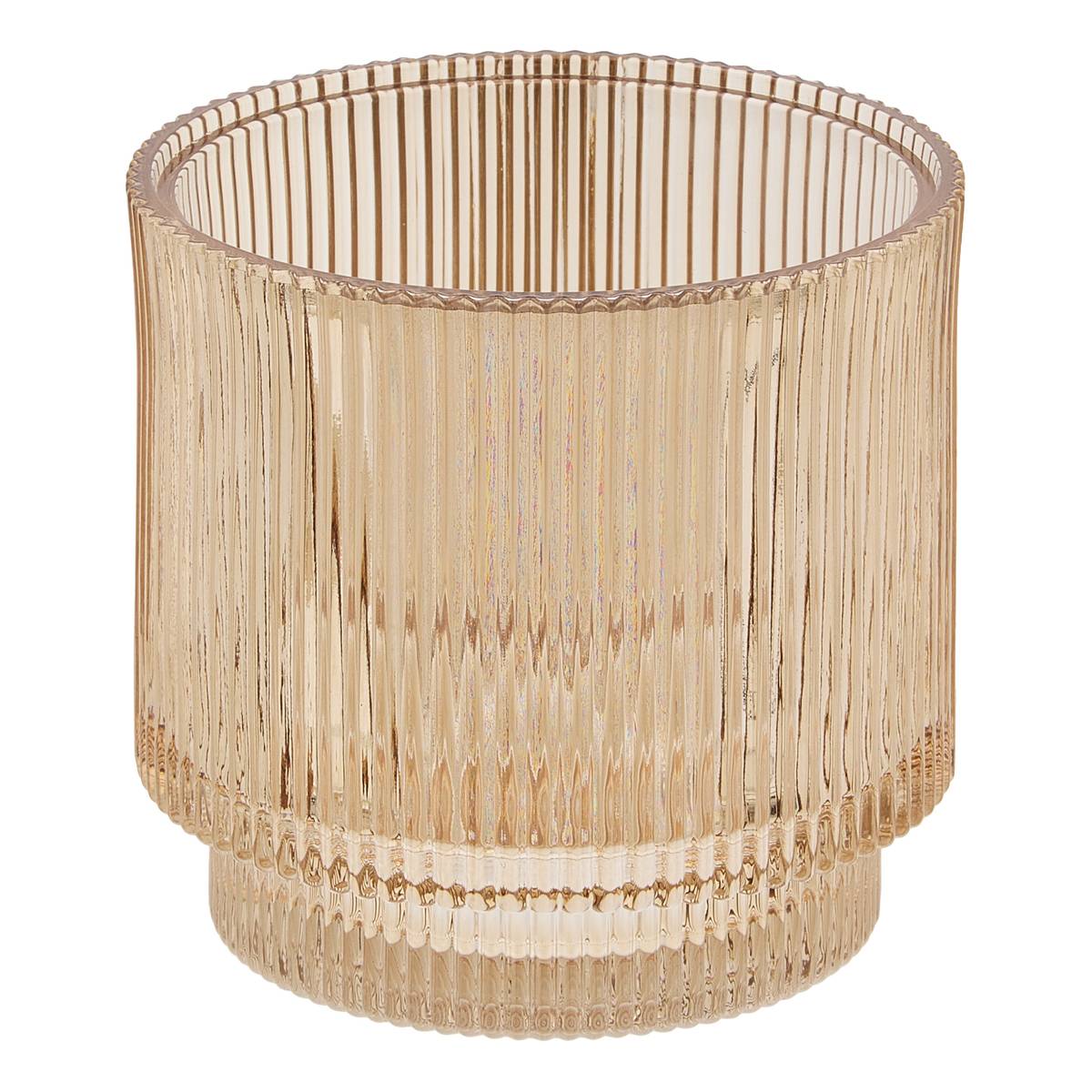 Pot à cotons, d.9,8 cm, ambre Solis