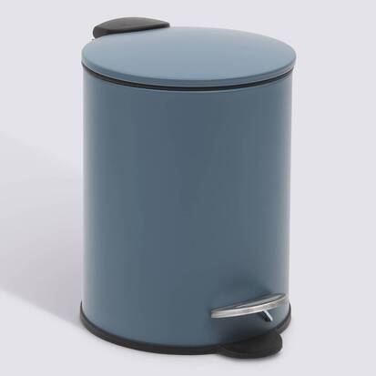 Poubelle manuelle soft close, 2,7l, bleu Colorama